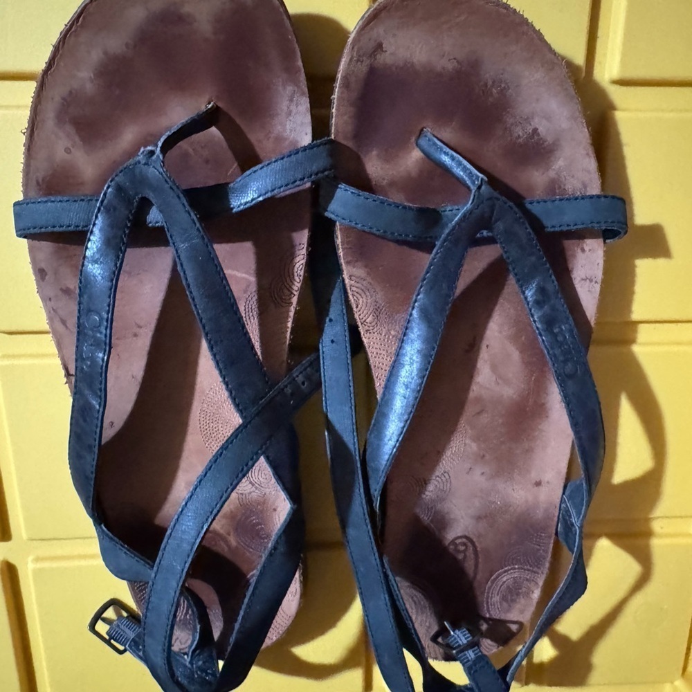 Women's Black Strappy Sandals